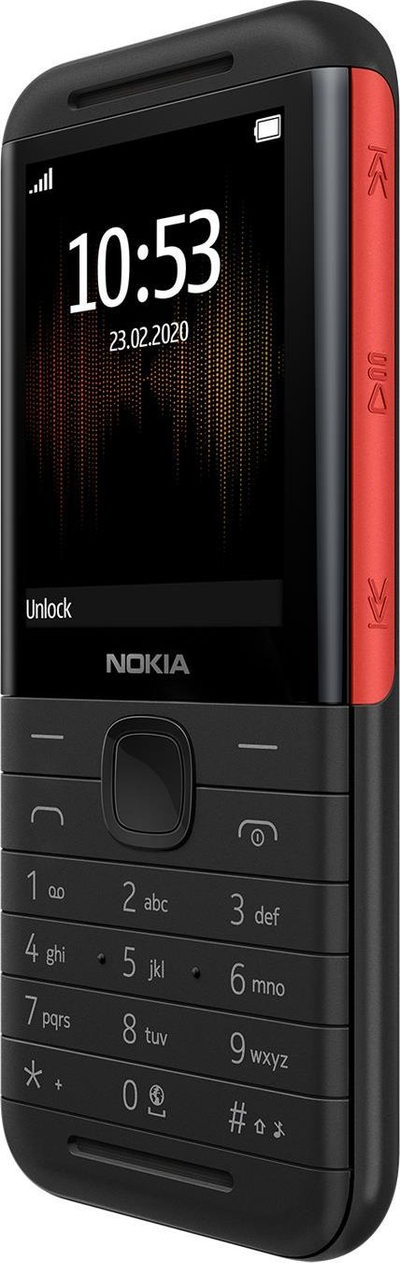 Telefoni Nokia 5310 2024, ekran 2.8", dual SIM, i zi me të kuqe