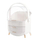 Raft kozmetike transparent me jeshile, bardhë 29*19*38cm. UNIMIKS