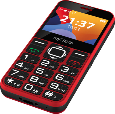 Celular myPhone HALO 3, i kuqe + mbajtëse