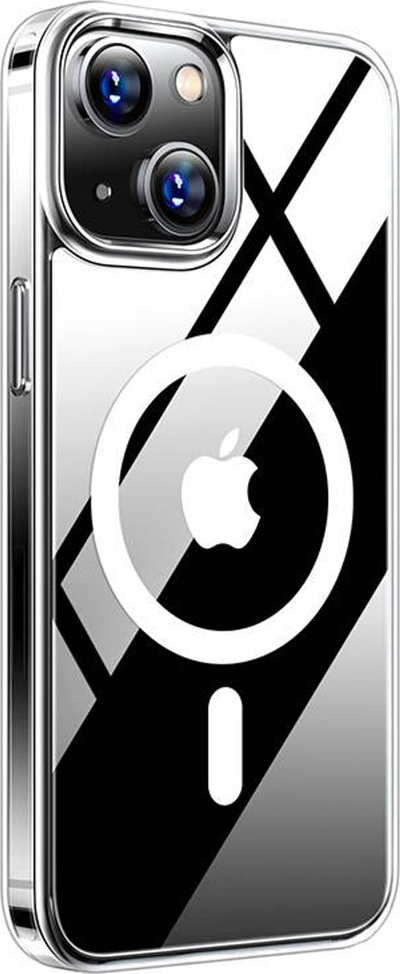 Futë telefoni Torras Diamond Clear Mag për iPhone 15, me magnet MagSafe, transparente