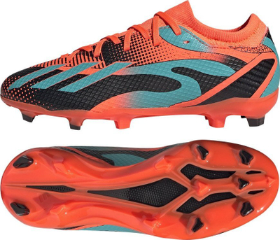 Këpucë futbolli Adidas X Speedportal Messi për goca, për fushë natyrale, sintetike, ngjyrë portokalli