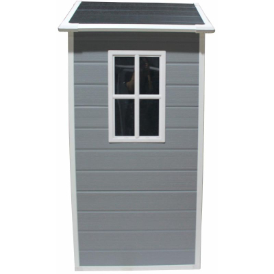 Shtpiz kopshti Saska Garden Tool House, PVC, 133.5x103x202 cm, gri e errët