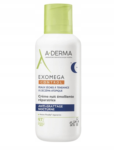 Krem nate A-Derma Exomega Control, emolient riparues, për lëkurë atopike, 400ml