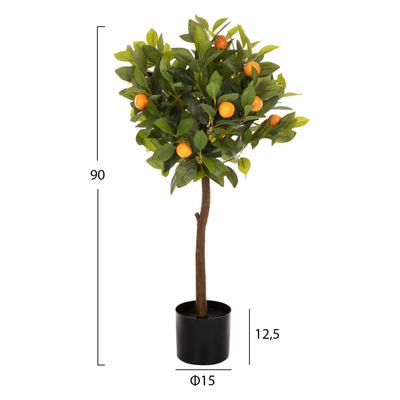 Bimë dekorative sintetike pisha portokalli Φ15 (HM4021), portokalltë