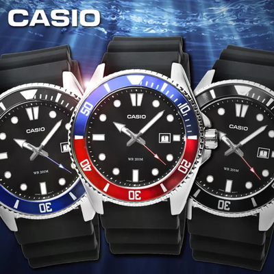 Orë për meshkuj Casio Duro MDV-107-1A2VEF (006), e zezë