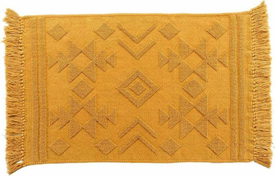 Tapet Douceur d’Interieur Cilaos, pambuk 100%, 60x90cm, mustard