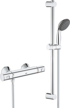 Set dushi Grohe Precision Start 34597000, bateri termostatike, montim n’mur, krom