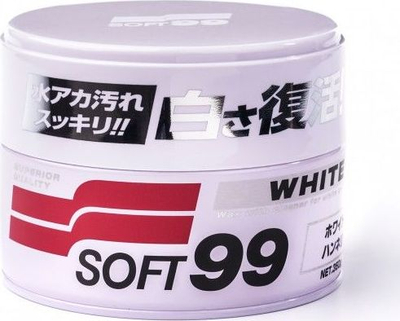 Dолна за автомобил Soft99 White Soft Wax, 350g, за светли бои