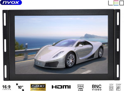 Monitor Open Frame Nvox IPS LED, 10", Full HD, i zi