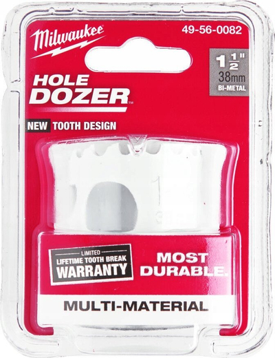 Freza rrethore Milwaukee Hole Dozer, 1-1/2", Ice Hardened, e bardhë