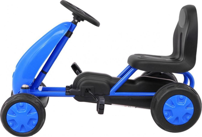 Gokart me pedale Ramiz Blue, 60x35 cm, deri 30 kg, blu