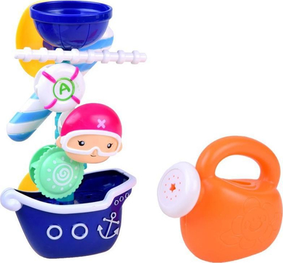 Lodër për banjo Yiqu, varkë me kovë uji, me kupa thithëse, plot me ngjyra