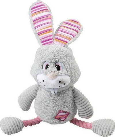 Lodër pelushi për qen Duvo+ Silly Rabbit, 16x39x9cm, gri