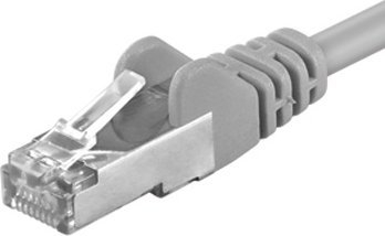 Kabllo rrjeti Premiumcord CAT6a S FTP, 0.5m, gri