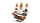 Lodër ndërtimi LEGO Ninjago The Temple Bounty 71848, anije, me 6 minifigura, shumëngjyrëshe