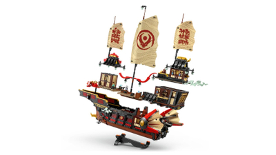 Lodër ndërtimi LEGO Ninjago The Temple Bounty 71848, anije, me 6 minifigura, shumëngjyrëshe