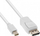 Kabllo InLine Mini DisplayPort në DisplayPort, 1.5m, 4K, e bardhë
