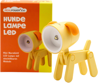 Elektrik dore RealPower Animal, LED, si qen, i verdhë