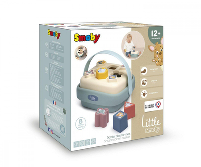 Едукативна играчка Smoby LS Shape Sorting Basket, за класифицирање форми, за деца 12m+