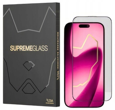 Xham mbrojtës iLera DeLuxe Original Glass 2.0, 0.3mm, për iPhone 17, transparent