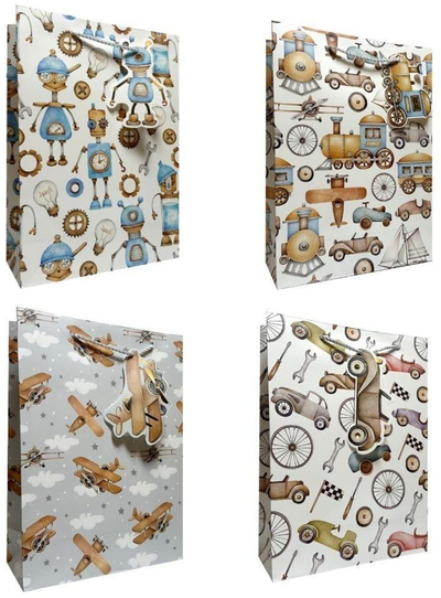 Qese dhuratash Jupiter Children Retro S, letër 210g, shumëngjyrëshe