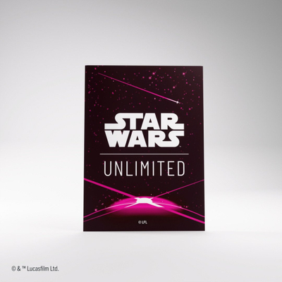 Mbështjellëse letra loje Star Wars Unlimited Art Sleeves Card Back, magenta