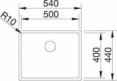 Lavaman kuzhine Blanco Claron 500 IF/N, çelik inox, montim në banak, inox