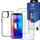 Set mbrojtës 4 në 1 3mk Comfort Set për iPhone 14 Plus, këllëf Satin Armor Case+, 2x xham mbrojtës, i zi