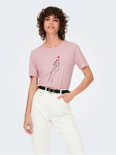 Maicë ONLY JDYHEARTBEAT Oversize Fit, rozë