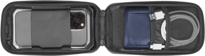 Këllëf telefoni Interphone Quiklox Waterproof Pro, për timon biçiklete a motoçiklete, 83 x 168 mm, i zi