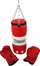 Set boksi Master Boxing Bag and Gloves, për fëmijë 3 8 vjeç, 8 OZ, i kuq e bardhë