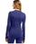 Bluzë bazë ODLO Merino 200 për femra, 100% lesh Merino, mëngë të gjata, blu