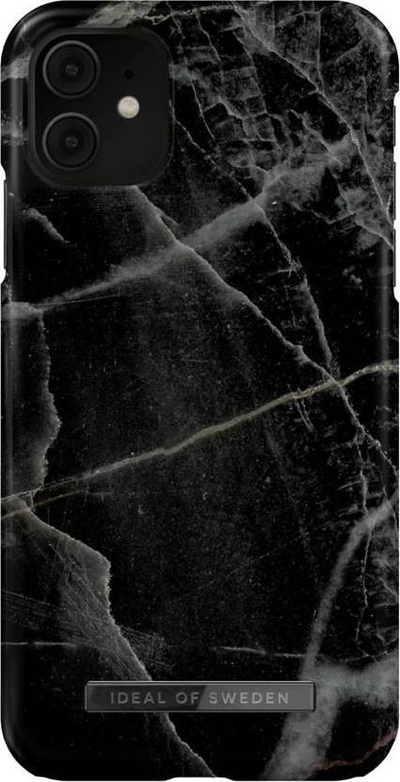 Kapak telefoni iDeal Of Sweden Black Thunder Marble, për iPhone 11, TPU, i zi