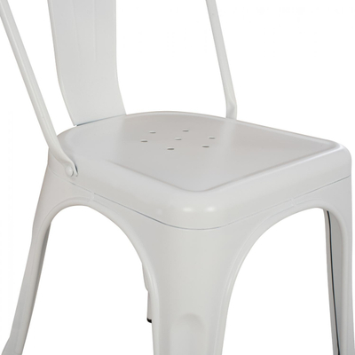 Karrige metalike Melita 43×50×82 cm (HM8641.21), bardhë