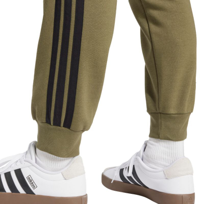 Pantallona dylevish Adidas Essentials 3 Stripes Fleece, për burra, të zeza