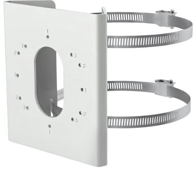 Kuti përshtatëse për kamera MT-P1275-S, çelik inox, për montim në shtyllë, e bardhë