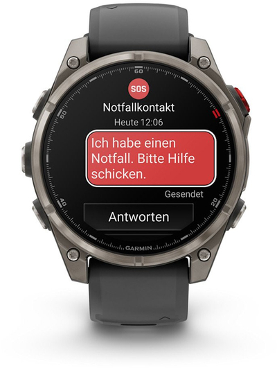 Ora inteligjente Garmin Fenix 8 Pro AMOLED, 47mm, GPS, gri grafit e zezë