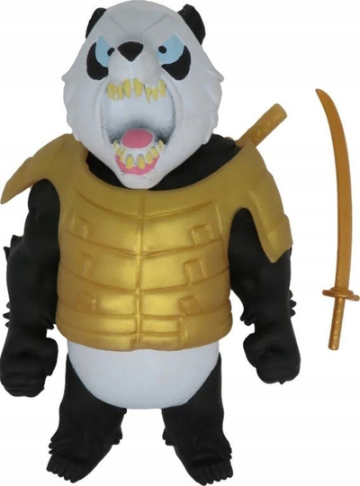 Figurë lodër EPEE Monster Flex Gumostwory Samurai Panda, super e shtrirshme, me shpatë, bardhë e zezë