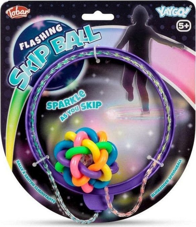 Lodër kërcimi Tobar Flashing Skip Ball, me drita LED, për fëmijë, shumëngjyrëshe