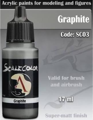 Ngjyrë akrilike Scale75 Scalecolor Graphite, 17ml, super e matë