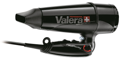 Tharëse për flokë Valera Swiss Light 5400 Fold-Away Ionic Tourmaline, e zezë