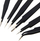 Set pincetash AG409E, 6 copë, profesionale ESD, të zeza