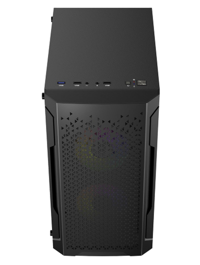 Kuti kompjuteri Logic Concept Aramis, Micro ATX, ARGB, e zezë