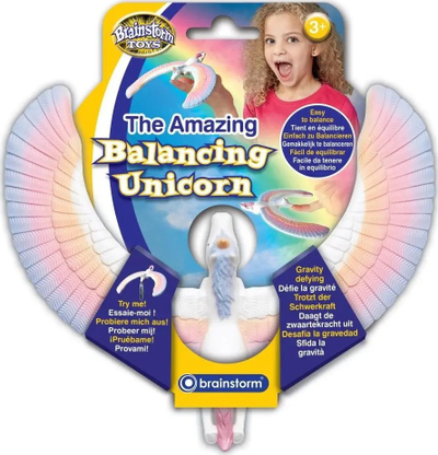 Lodër balancuese Brainstorm Toys Amazing Unicorn, për zbukurim, njëbrirësh shumëngjyrësh