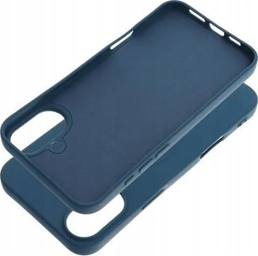 Futera silikoni Mag Cover për iPhone 16 Plus, kompatible MagSafe, blu e errët