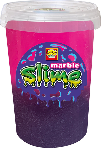 Lodër slime SES Creative, efekt mermeri rozë vjollcë, për fëmijë