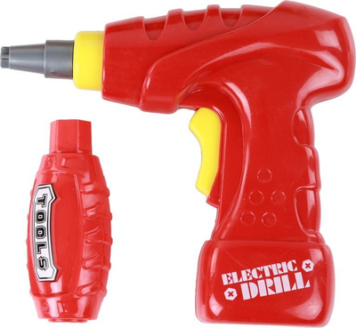 Lodër traktor me rimorkjo Leantoys, set montimi me vegël elektrike, plastike, jeshile