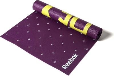 Tapet yoga Reebok RAYG-11030HH, 4 mm, antirrëshqitës, vjollcë