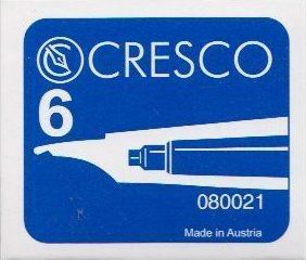 Kapsulë ngjyre për stilolaps Cresco Pen, 6 copë, të kaltra