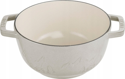 Set fondue Staub La Fondue, 20 cm, gize emajluar, White Truffle